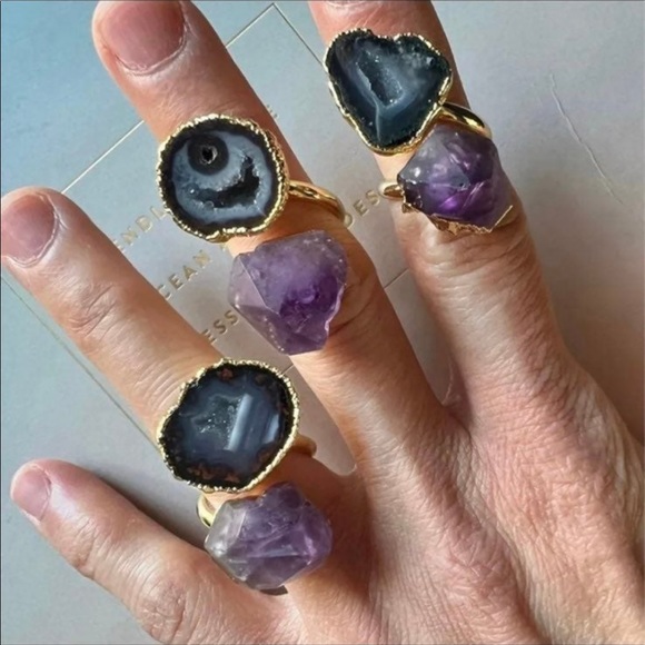 Ascension Amethyst Geode Ring - Picture 6 of 11